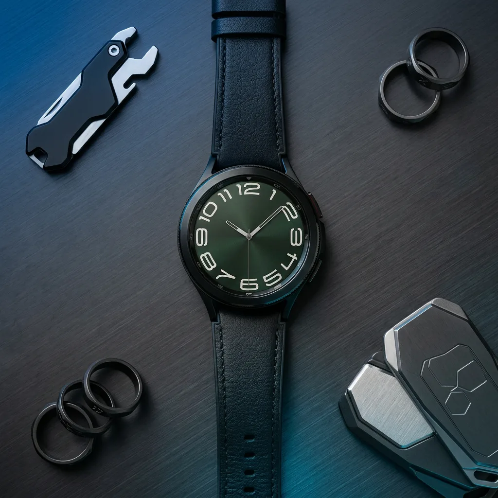 Vue éditoriale flat lay