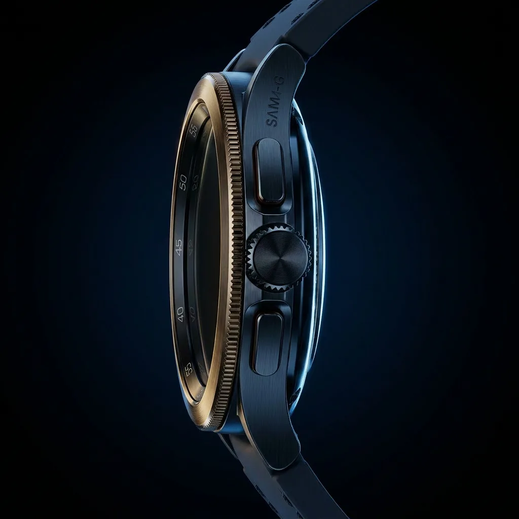 Profil latéral et bezel rotatif